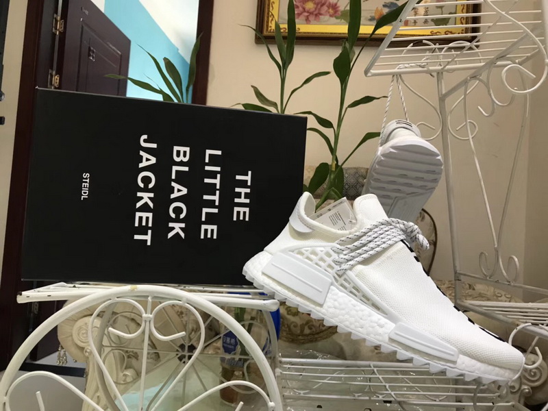 Authentic Chanel x Pharrell x Adidas Originals Hu NMD White